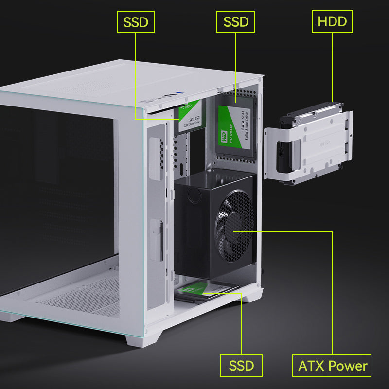 Gabinete Gamer Micro ATX Snowman CS049 Negro