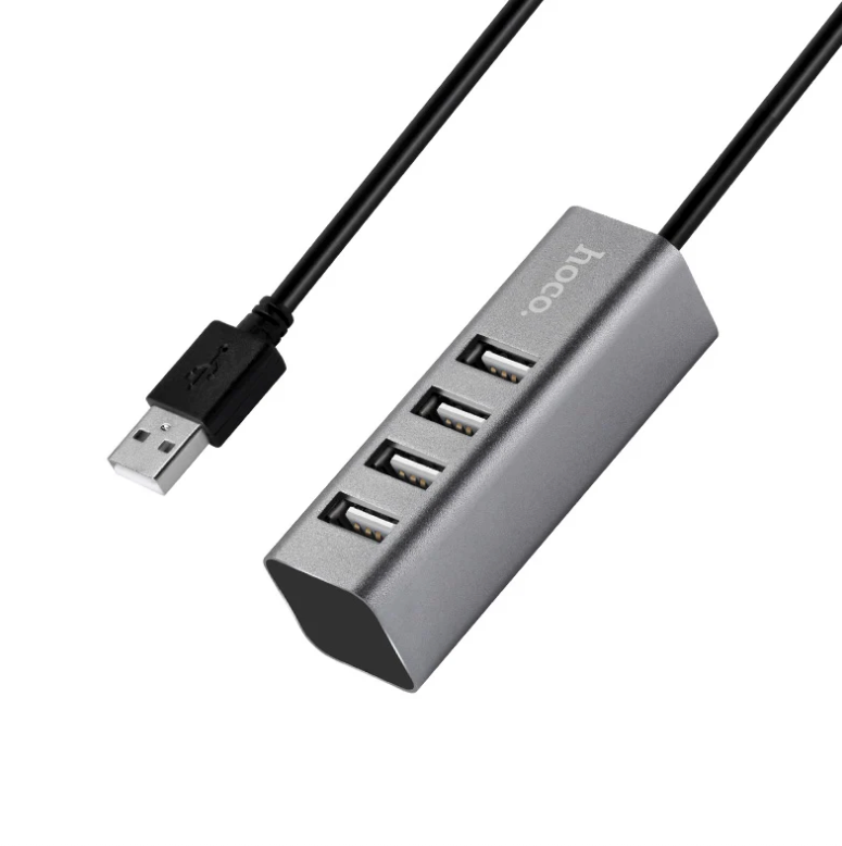 Hub Hoco HB1 USB Tarnish – Multipuerto Compacto
