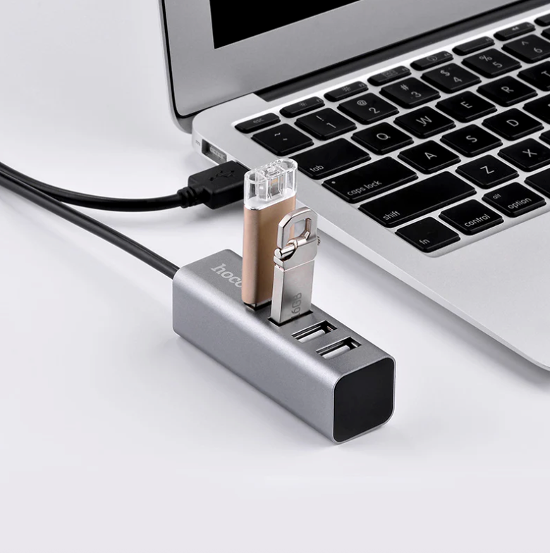 Hub Hoco HB1 USB Tarnish – Multipuerto Compacto