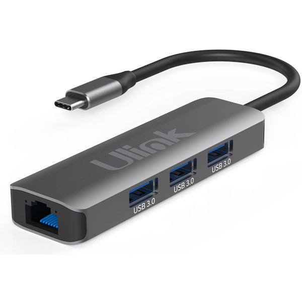 Hub USB 3.0 4 en 1 Ulink LAN + 3 USB UL-ADC403G