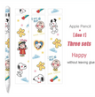 Set 3 Adhesivos Protectores para Applepencil 1 Diseño Snoopy