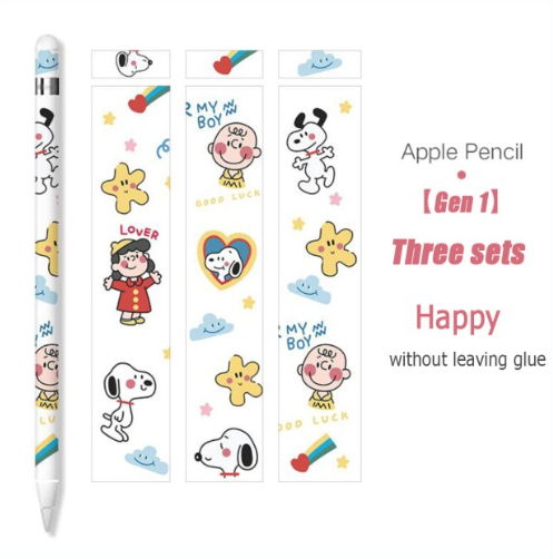 Set 3 Adhesivos Protectores para Applepencil 1 Diseño Snoopy