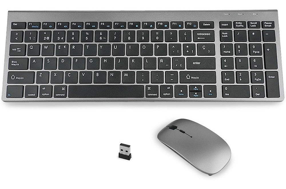 Kit Mouse Teclado Para Macbook Notebook Inalambrico Goforit ESP