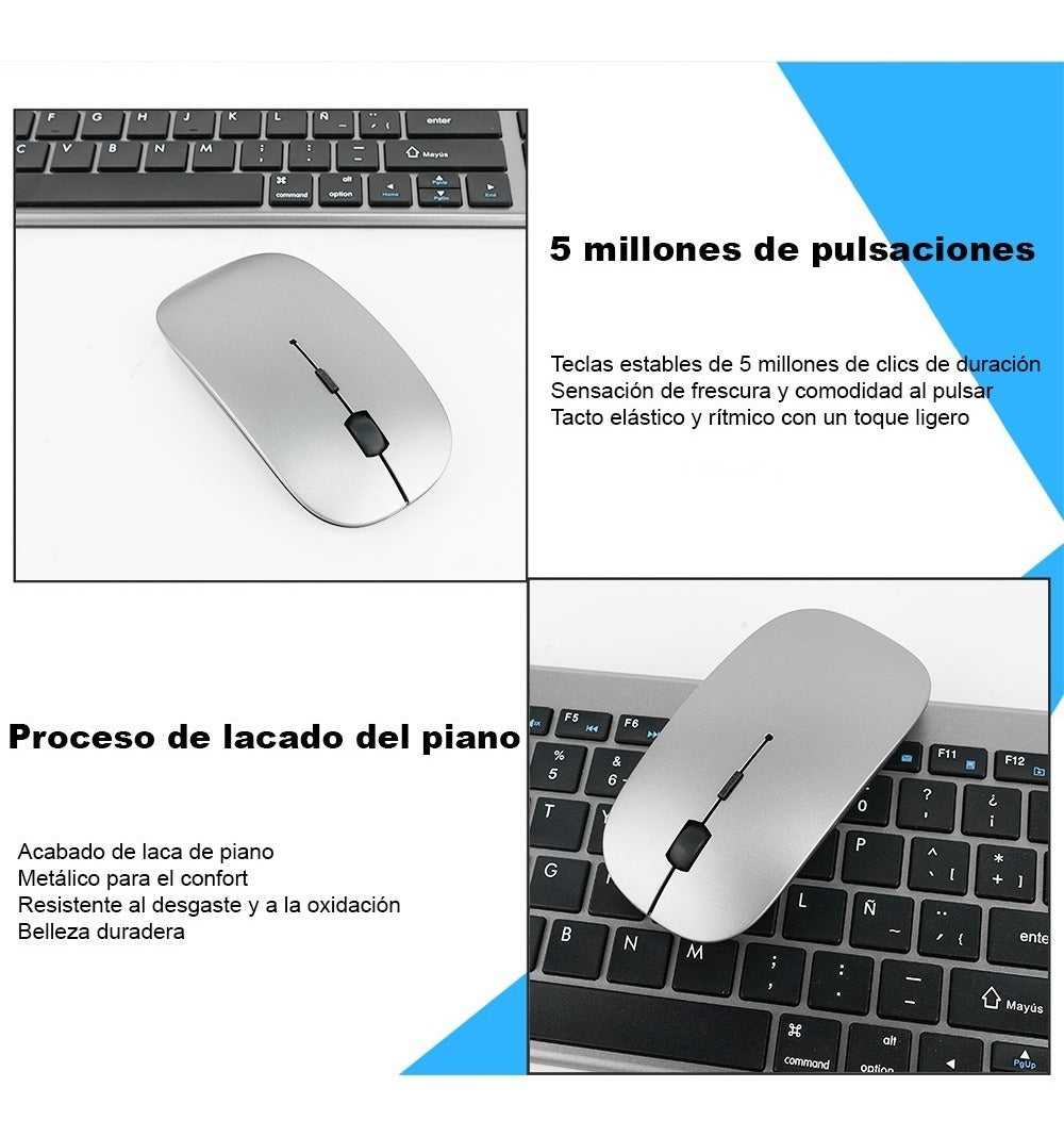 Kit Mouse Teclado Para Macbook Notebook Inalambrico Goforit ESP