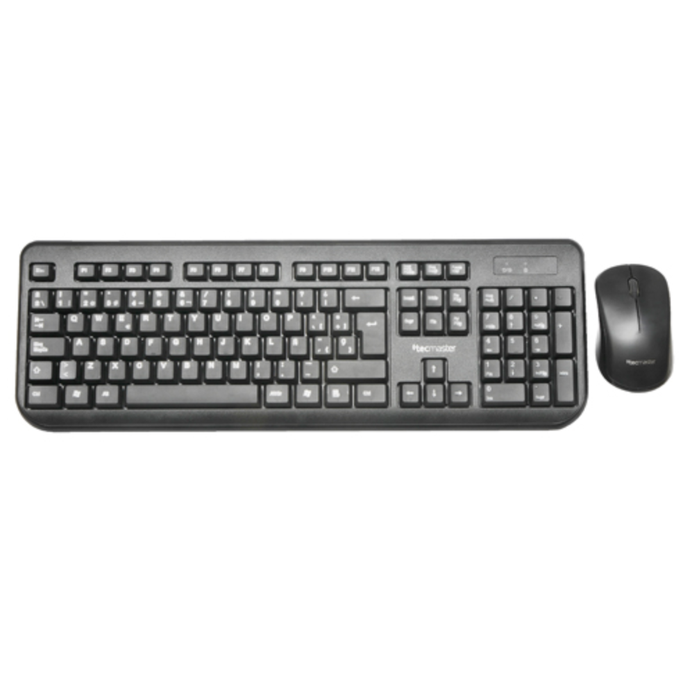 Kit Teclado y Mouse Inalambrico  Black Tecmaster WKM-3753