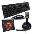 Kit Gamer Teclado Mouse Audfonos Monster Games Crew 4 EN 1