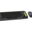 Kit Teclado y Mouse Logitech Pop Icon Español Negro