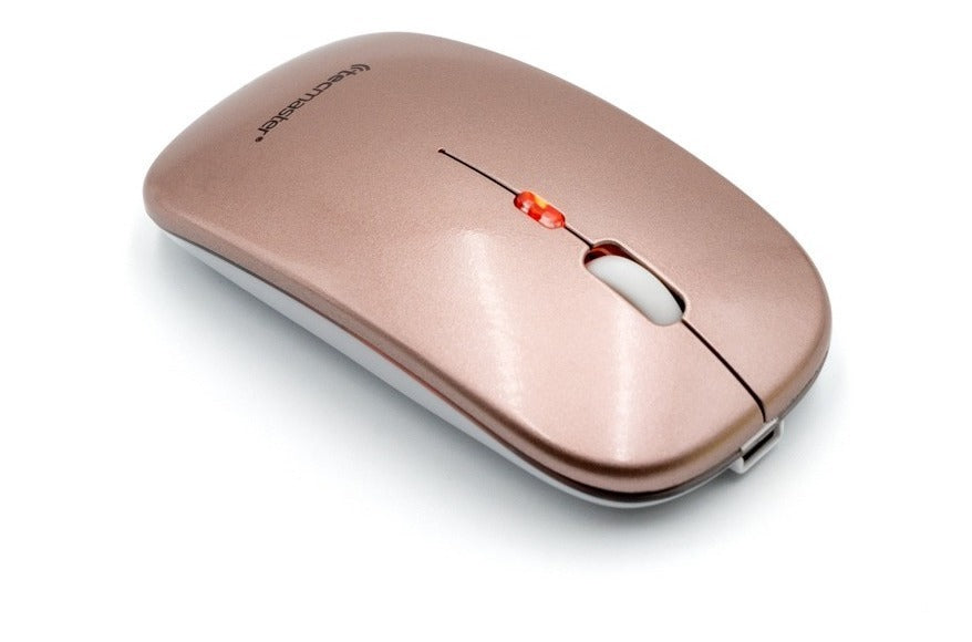 Mouse Dual Inalambrico y Bluetooth Tecmaster Rose