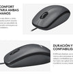 Mouse Logitech Alambrico USB M90 Negro