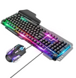 Mouse y Teclado Gamer Multimedia RGB Metal Hoco GM12