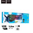 Mouse y Teclado Gamer Multimedia RGB Metal Hoco GM12