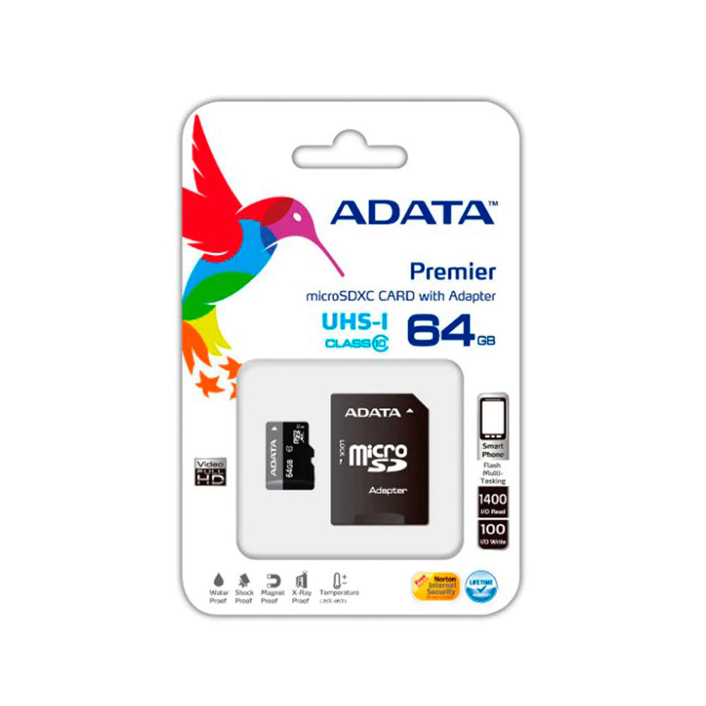 Memoria Micro SD 64gb Sdhc Adata