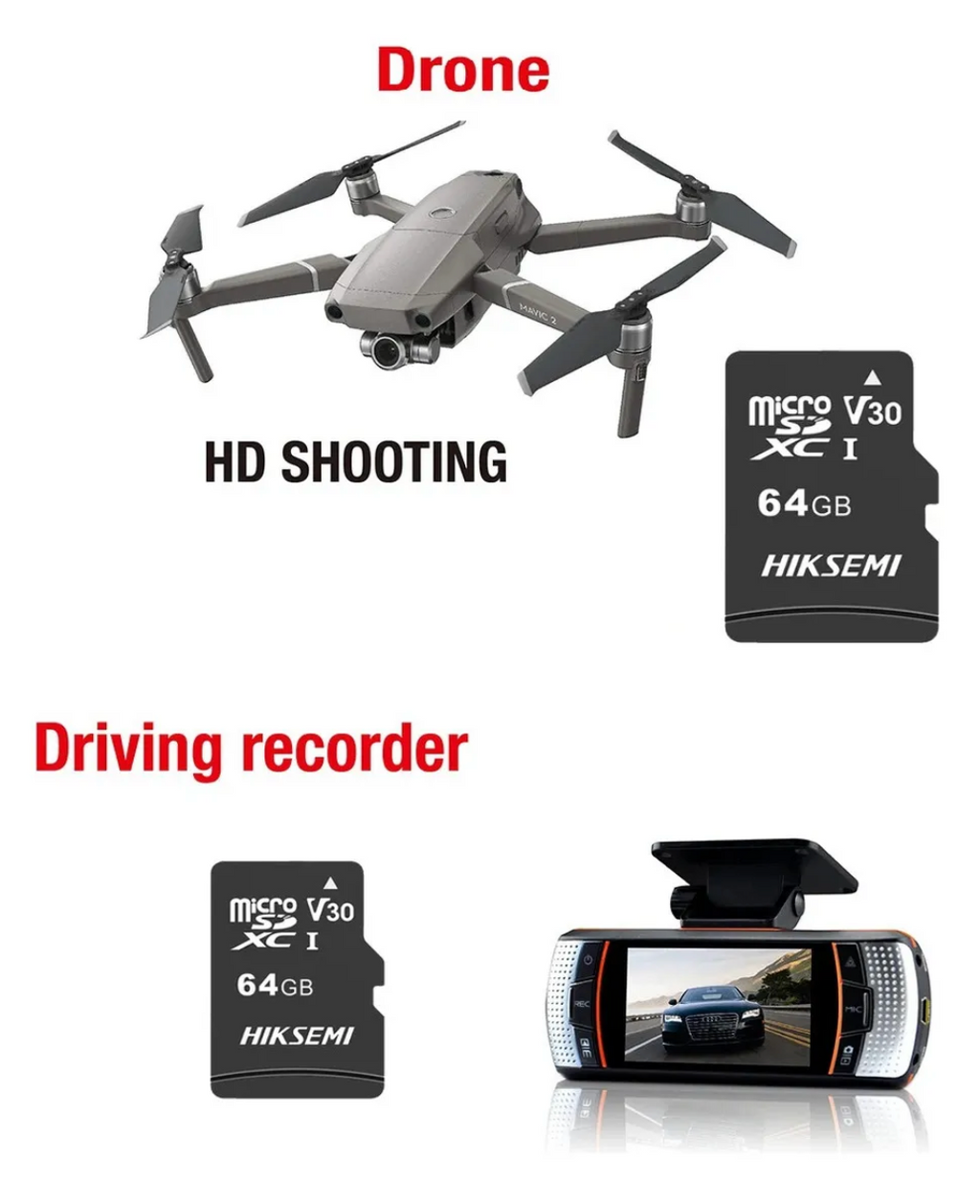 Memoria Micro SD 128GB Hiksemi con Adaptador SD