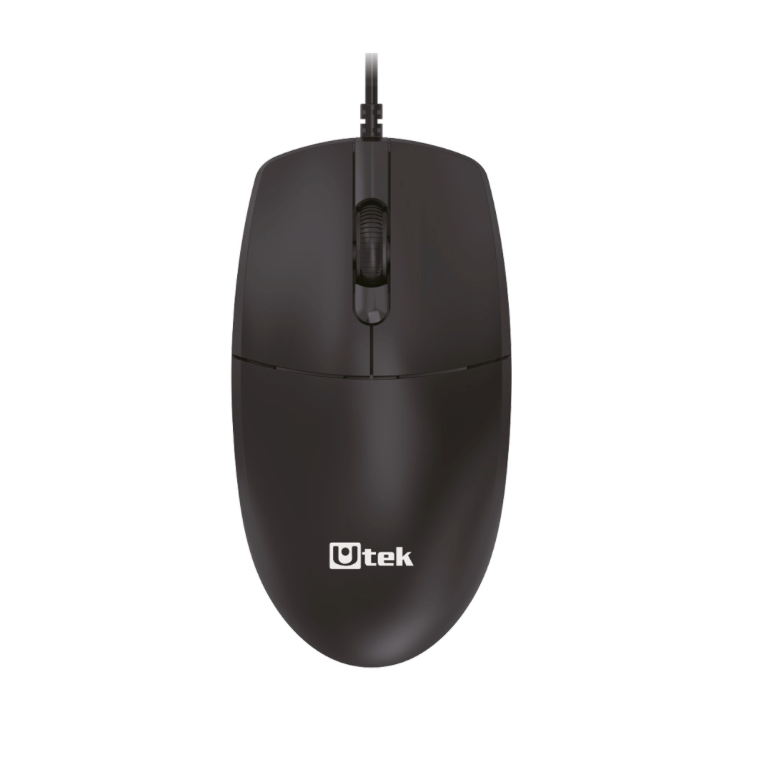 Mouse Alámbrico USB Preciso y Ergonómico Utek UT-MO830U