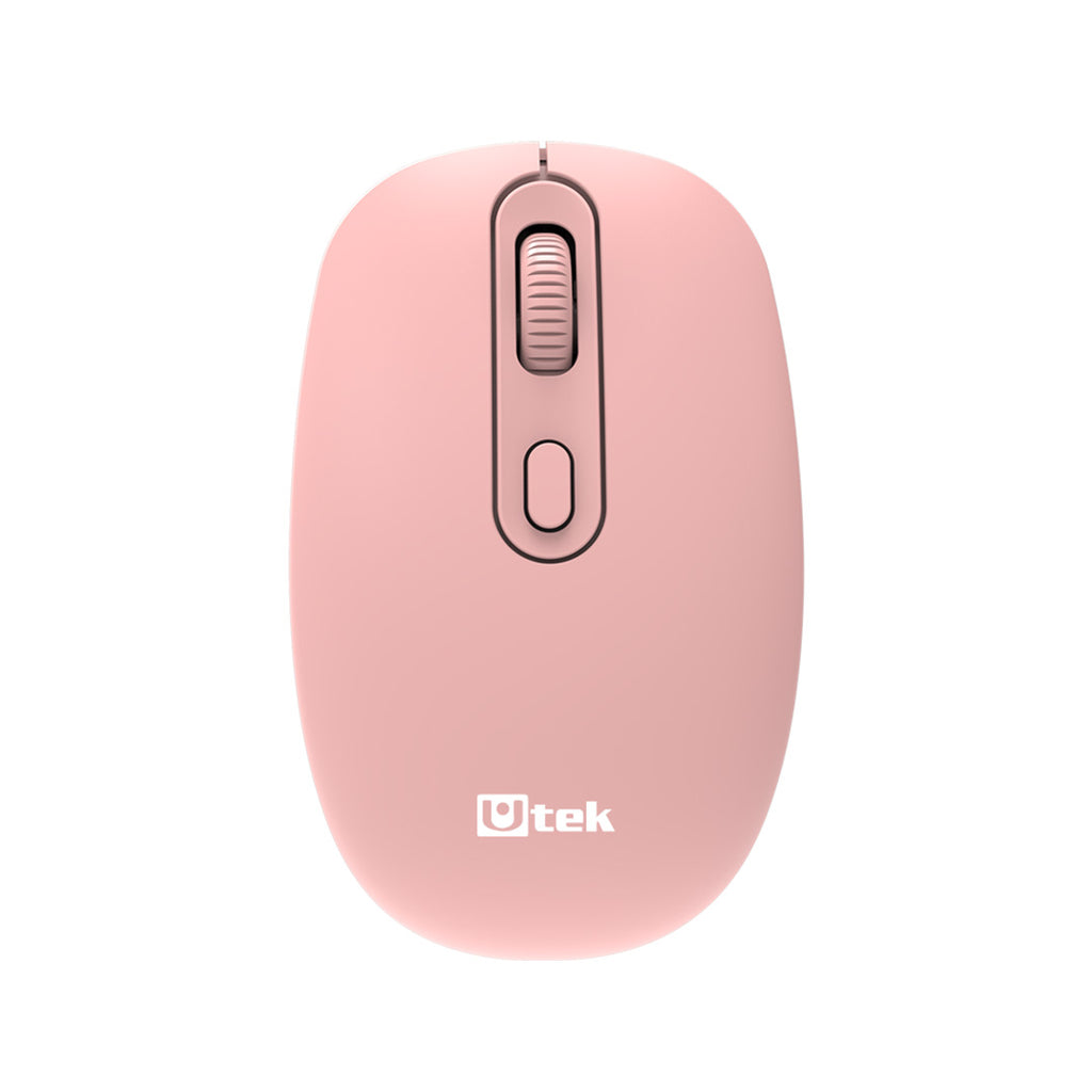 Mouse Inalámbrico Rosado UTEK UT-MOW125PK 2.4GHz