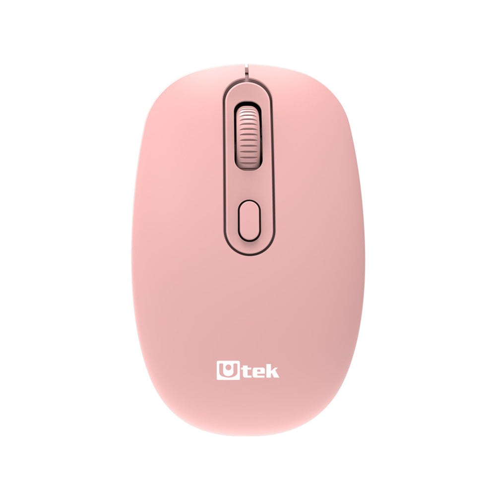 Mouse Inalámbrico Rosado UTEK UT-MOW125PK 2.4GHz