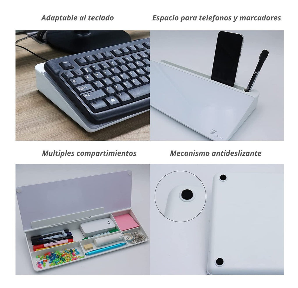 Organizador Escritorio Con Pizarra Plumones 40x18CM Goforit