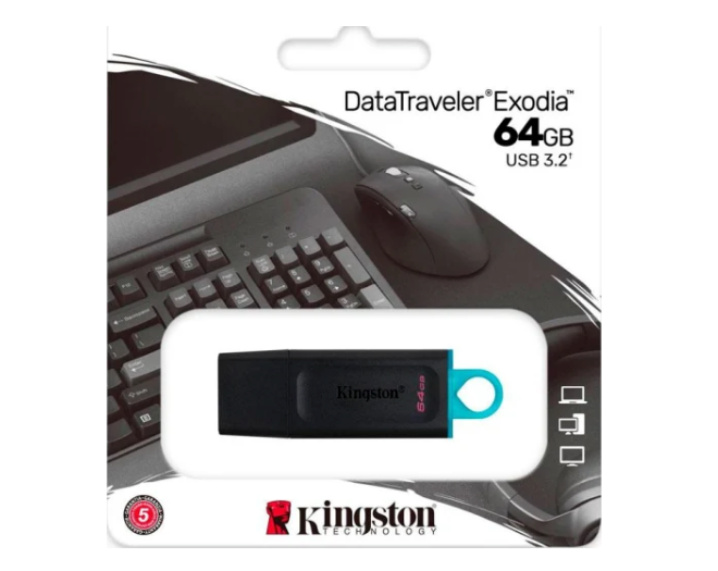 Pendrive 64GB USB 3.2 DataTraveler Exodia Kingston