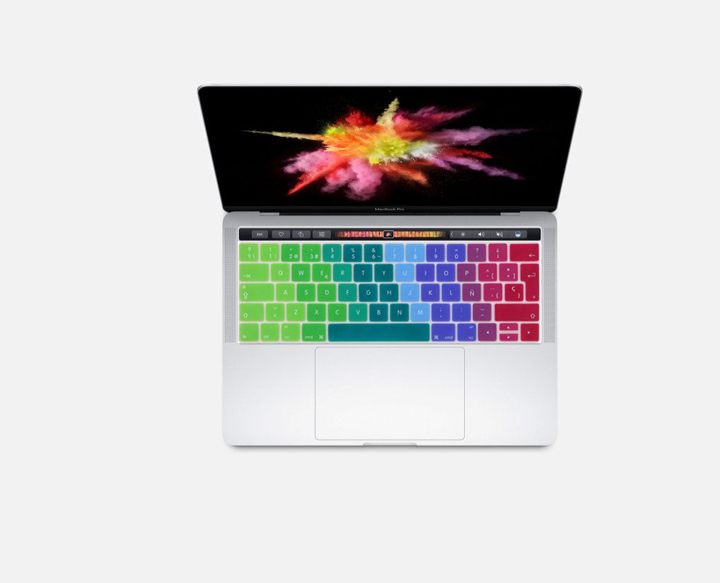 Protector Teclado Para Macbook Pro 13/15 A1989 A2159 Arcoiris