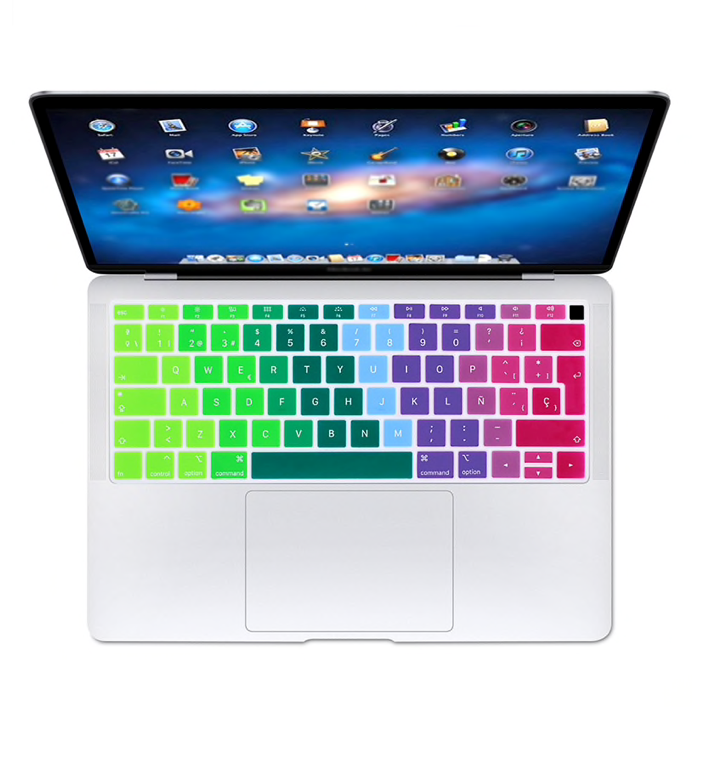 Protector Teclado para Macbook Air A2179 A2337 M1 M2 M3 Arcoiris