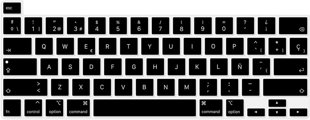 Protector Teclado Para MacBook Pro 13/16 A2338 A2141 Negro