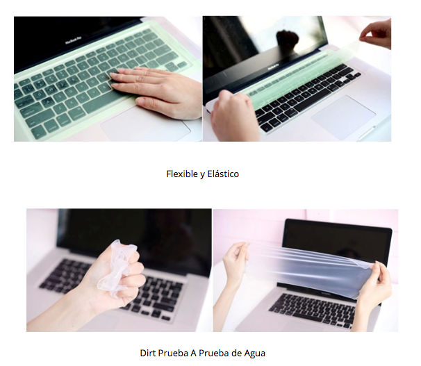 Protector Teclado Para Notebook Silicona 15 a 17 Pulgadas)