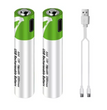 Pack 2 Pilas AAA Litio 750mah Recargables Puerto Usb C