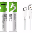 Pack 2 Pilas AA Litio 2600mah Recargables Puerto Usb C