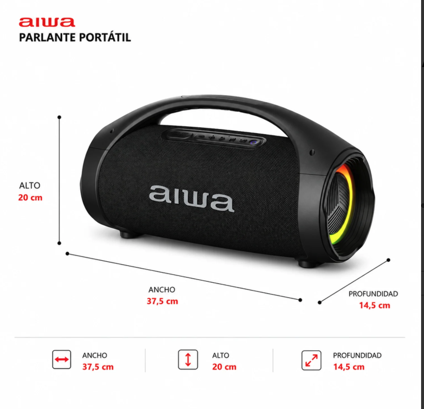 Parlante Bluetooth Aiwa AW-S144BT 50W TWS