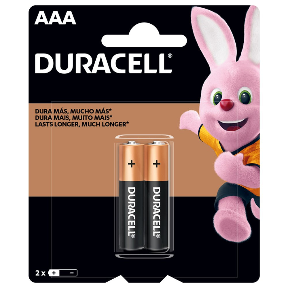 Pila Alcalina AAA Duracell 2 Unidades Blister