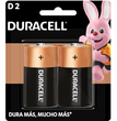 Pilas D Duracell Alcalinas Pack 2 Unidades