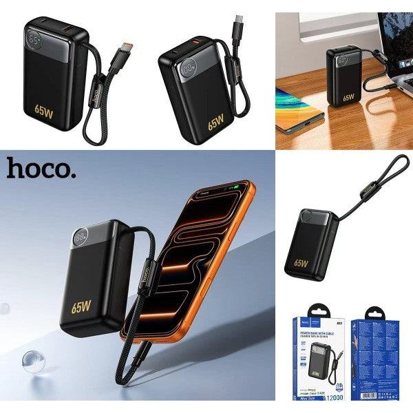 Power Bank Hoco Q53 12000mAh 65W Negro