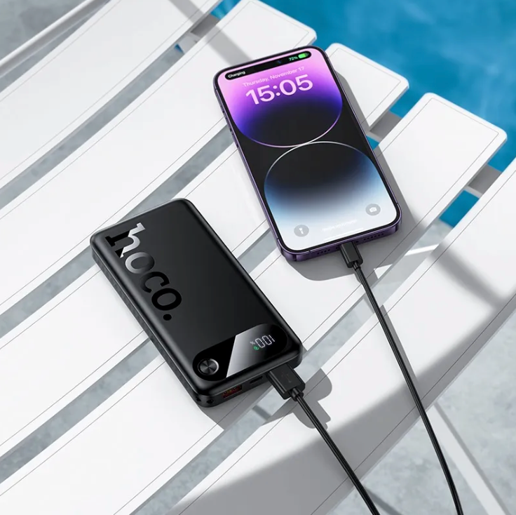 Powerbank Hoco J154A 10000mAh 22.5W Carga Portátil Negro