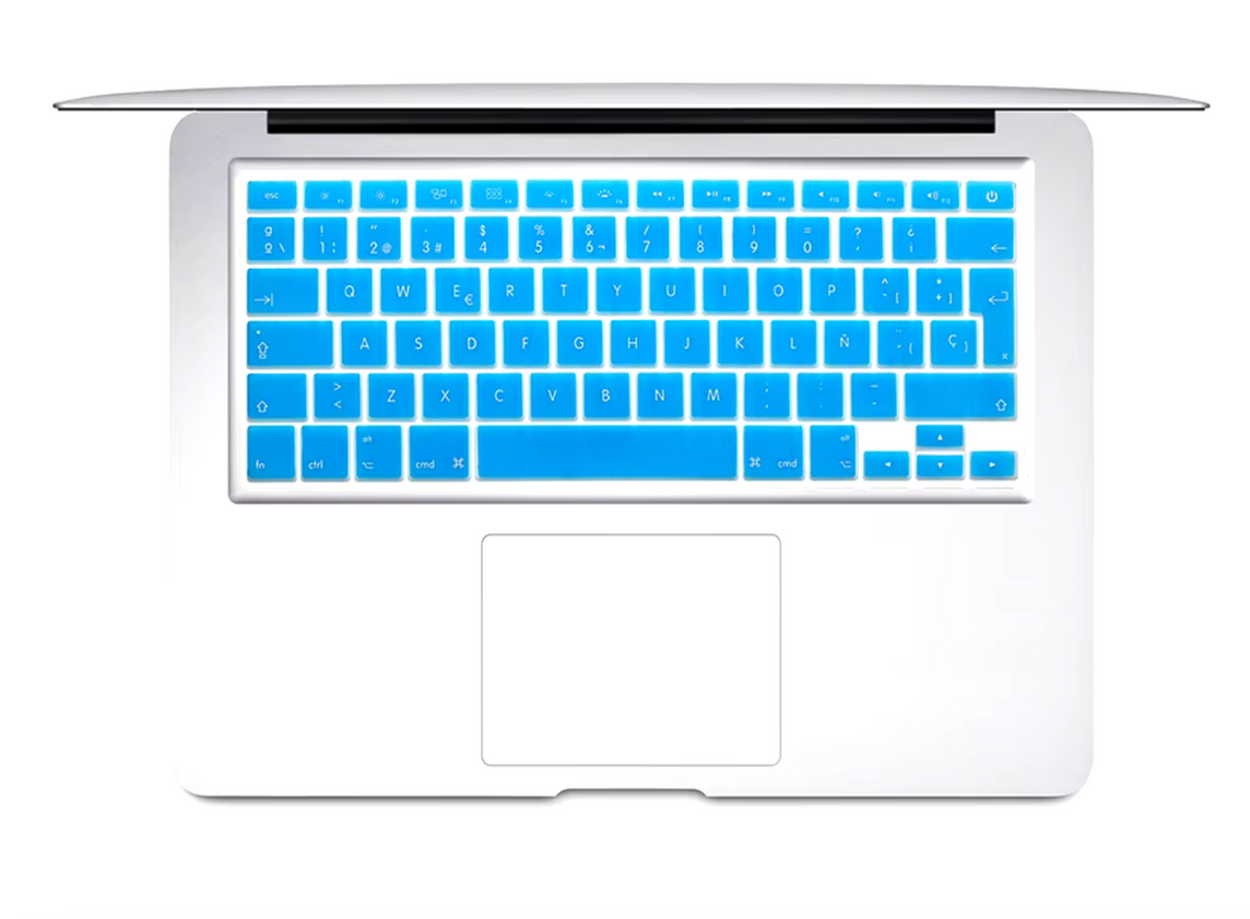 Protector Teclado compatible con Macbook Pro / Air A1278 A1466 Celeste