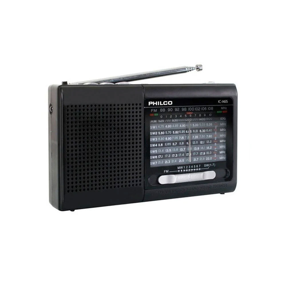 Radio Portátil Philco Bluetooth USB Multibanda Linterna Recargable ICX65