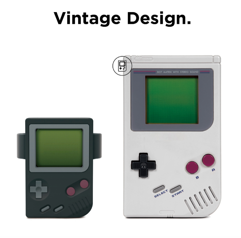 Soporte Dock Para Applewatch Diseño Gameboy Negro