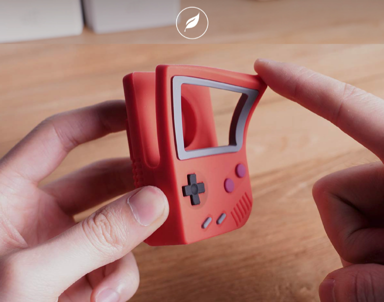 Soporte Dock Para Applewatch Diseño Gameboy Negro