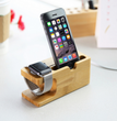 Soporte Para Applewatch y iphone  Bambú