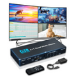 Splitter HDMI 4K 4x1 Multi Pantalla Quad Screen Control Remoto