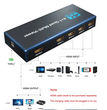 Splitter HDMI 4K 4x1 Multi Pantalla Quad Screen Control Remoto