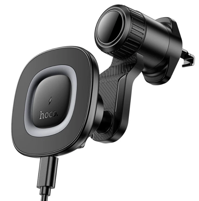 Soporte Auto Hoco HW30 Carga Inalámbrica Negro