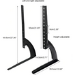 Soporte Base Patas TV Universal 37 a 75 Negro