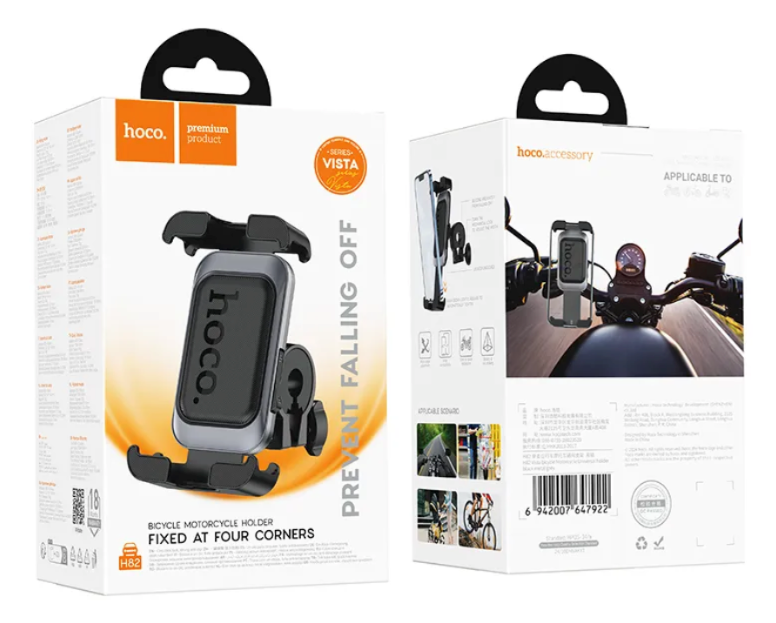 Soporte De Celular Para Bicicleta y Moto Hoco H82 Negro