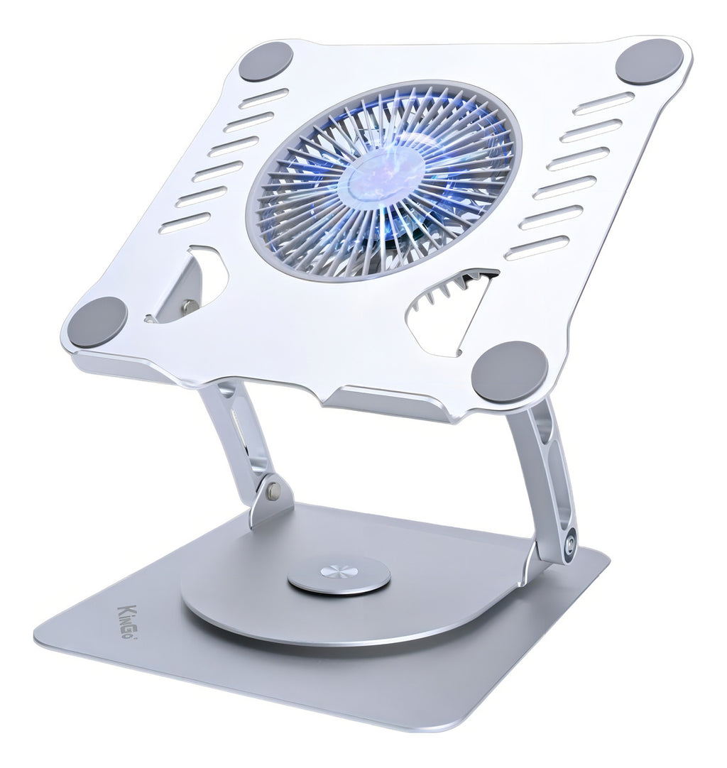 Soporte Giratorio Aluminio Ventilador Notebook Macbook iPad Goforit