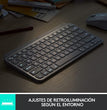 Teclado Logitech MX Keys mini Business BT Iluminado Negro