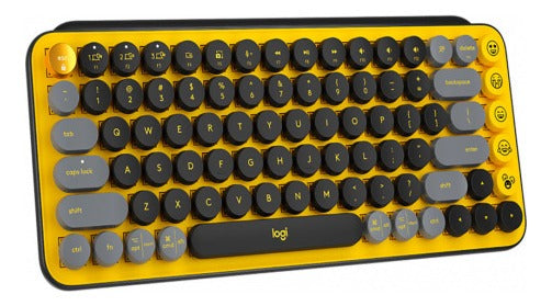 Teclado Mecanico Logitech Pop Keys Bluetooth Amarillo Blas