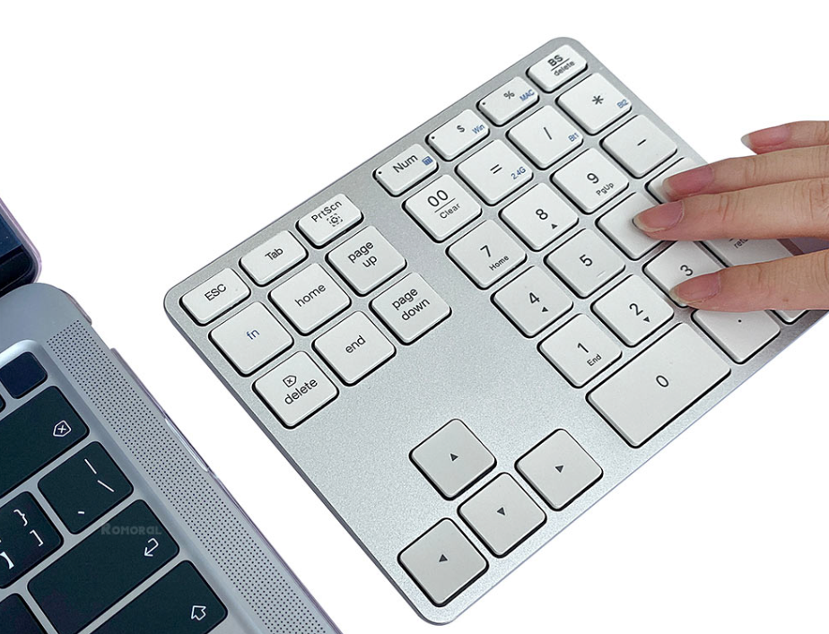 Teclado Numerico Bluetooth Mac Notebook 35 Tec. Silver