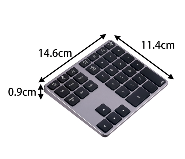 Teclado Numérico Bluetooth compatible con Macbook Notebooks