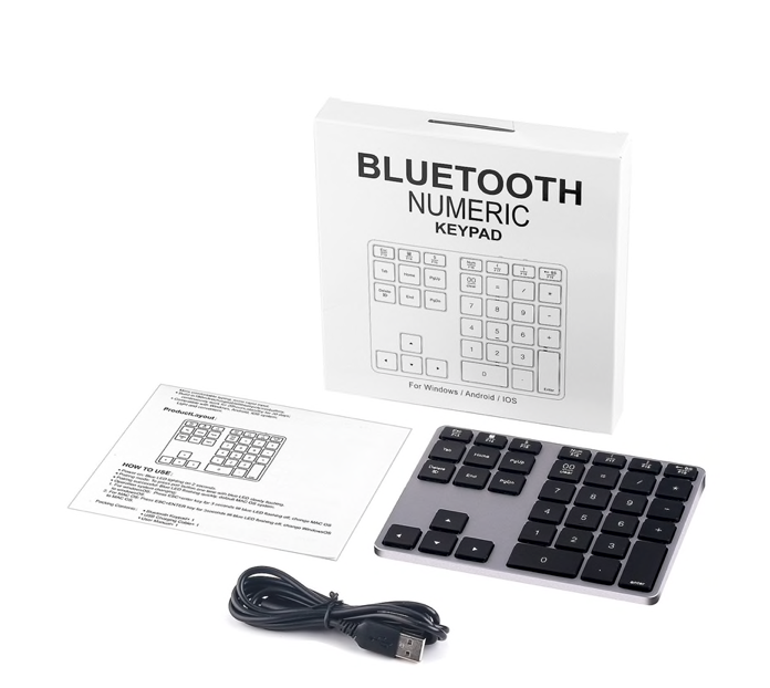 Teclado Numérico Bluetooth compatible con Macbook Notebooks