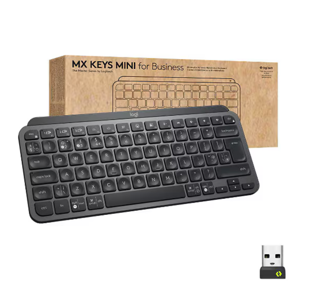 Teclado Logitech MX Keys mini Business BT Iluminado Negro